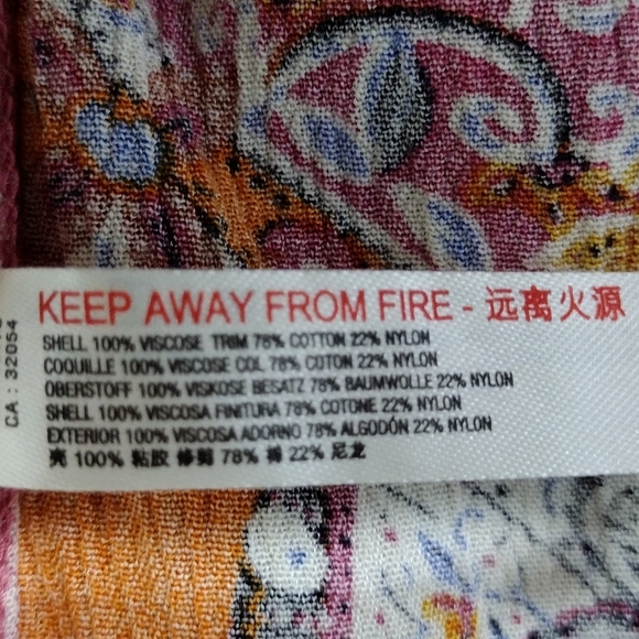 Free People Count Me In Floral Trapeze Women's XS Multicolor Artsy Retro Boho - Picture 9 of 9